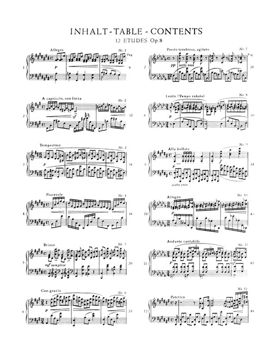 Skrjabin Klavierwerke Ⅰ Etüden Opus 8, 42, 65 Skrjabin Klavierwerke Ⅰ Etüden Opus 8, 42, 65