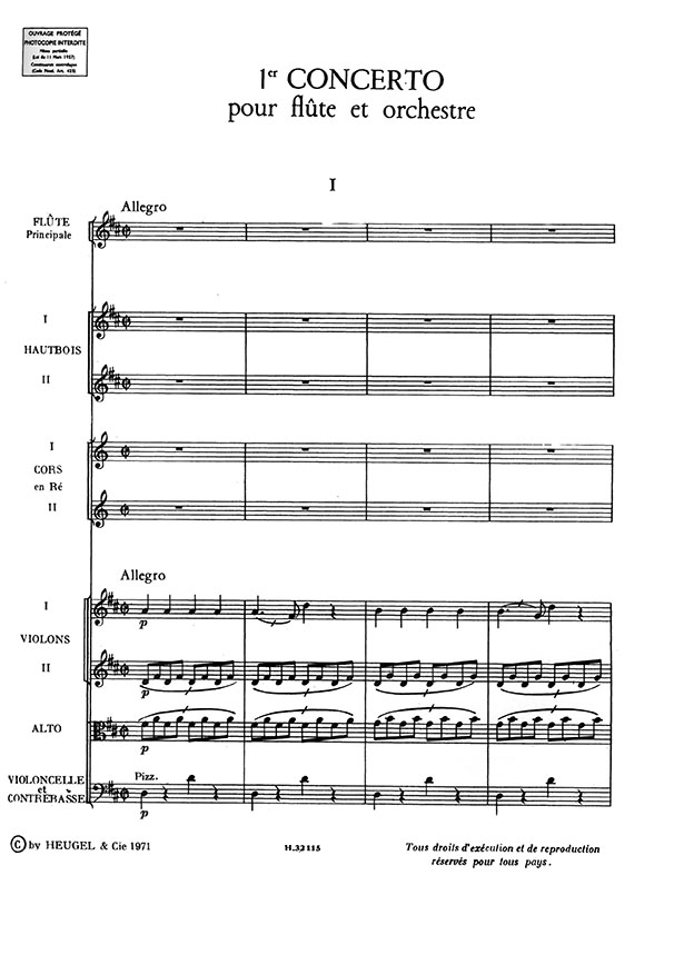 F. Devienne 1er et 5e Concertos pour Flûte et Orchestre