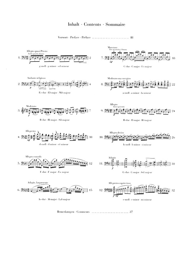 Piatti Zwölf Capricci für Violoncello Solo Opus 25