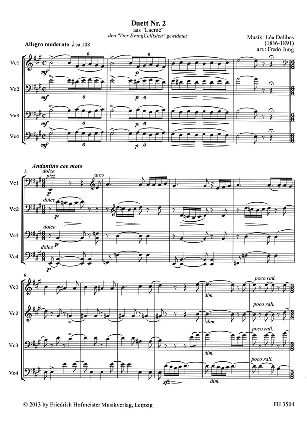 CellOpera Vol. 1 for Violoncello Quartet