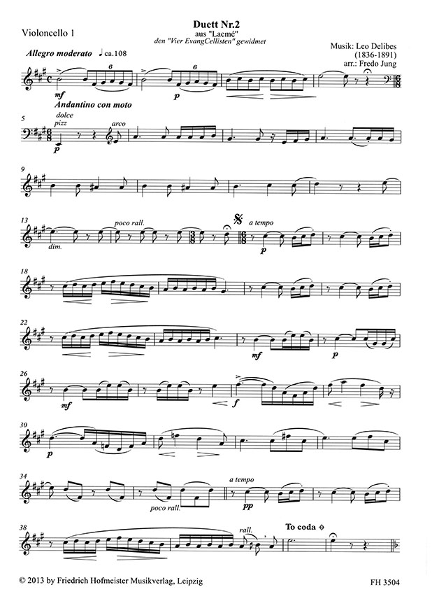 CellOpera Vol. 1 for Violoncello Quartet