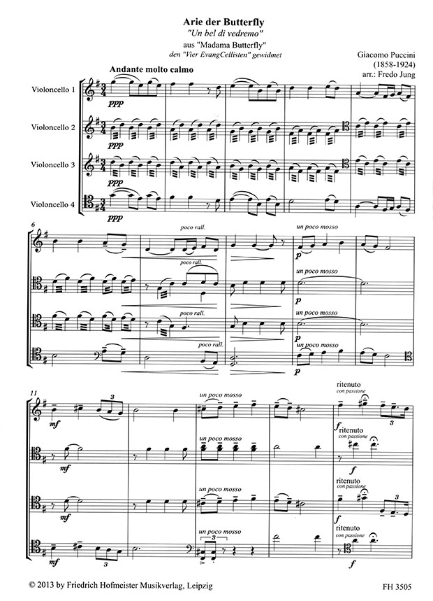 CellOpera Vol. 2 for Violoncello Quartet