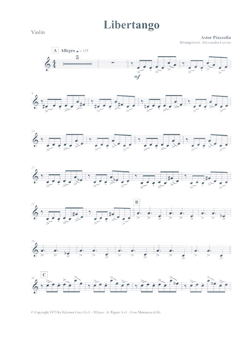 Easy Piazzolla for Violin