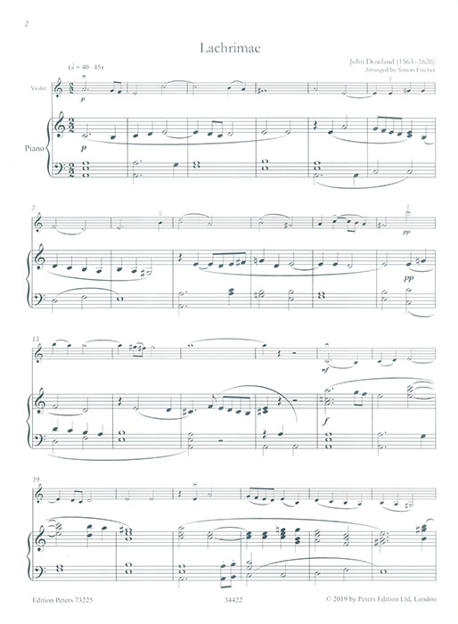 Simon Fischer Transcriptions for Violin & Piano