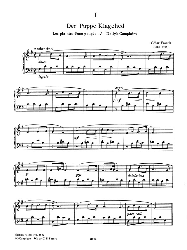 Franck 18 Short Selected Pieces  for Piano Solo