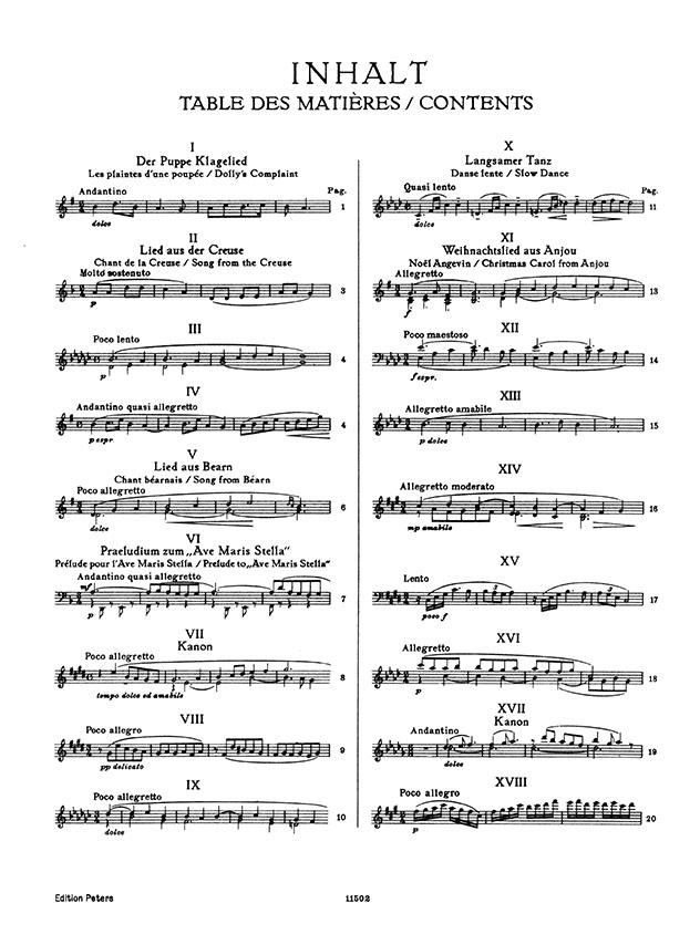 Franck 18 Short Selected Pieces  for Piano Solo