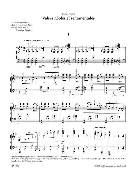 Ravel Valses Nobles et Sentimentales für Klavier Ravel Valses Nobles et Sentimentales für Klavier