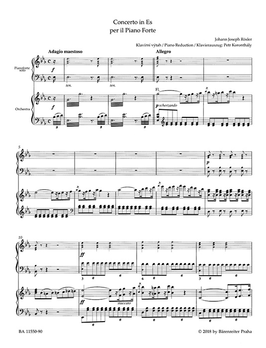 Rösler Konzert Nr.2 Es-Dur für Klavier und Orchester Klavierauszug Rösler Konzert Nr.2 Es-Dur für Klavier und Orchester Klavierauszug