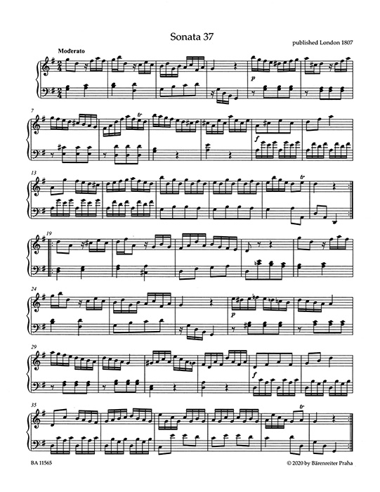 Koželuch Sechs leichte Sonaten für Klavier Koželuch Sechs leichte Sonaten für Klavier