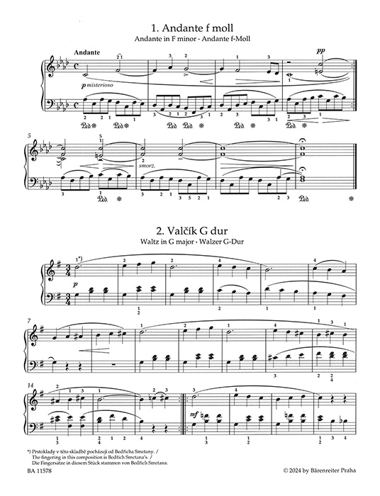 Smetana Leichte Klavierstücke und Tänze Smetana Leichte Klavierstücke und Tänze