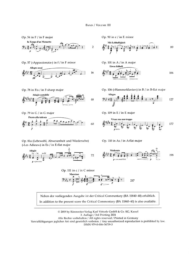 Beethoven Sämtliche Sonaten für Klavier Ⅲ Beethoven Sämtliche Sonaten für Klavier Ⅲ