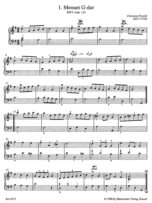 Johann Sebastian Bach Easy Piano Pieces and Dances Johann Sebastian Bach Easy Piano Pieces and Dances