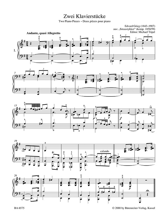 Edvard Grieg Easy Piano Pieces and Dances Edvard Grieg Easy Piano Pieces and Dances