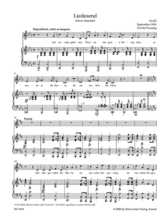 Schubert‧Lieder‧Band 10, Hohe Stimme／Volume 10, High Voice