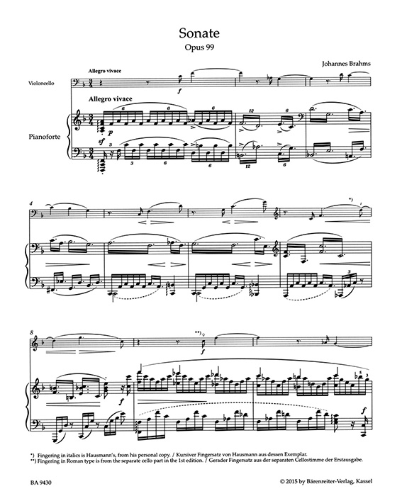 Sonata In D For Cello And Piano - J.B. De Boismortier