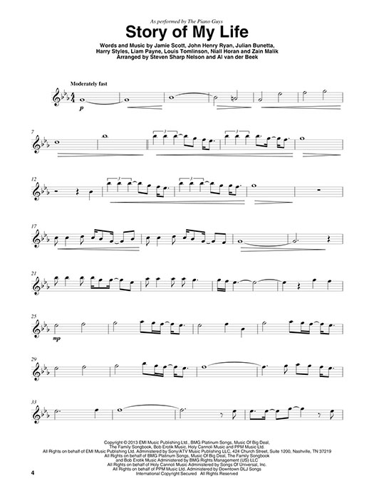 The Piano Guys - Wonders Hal Leonard Violin Play-Along Volume 58