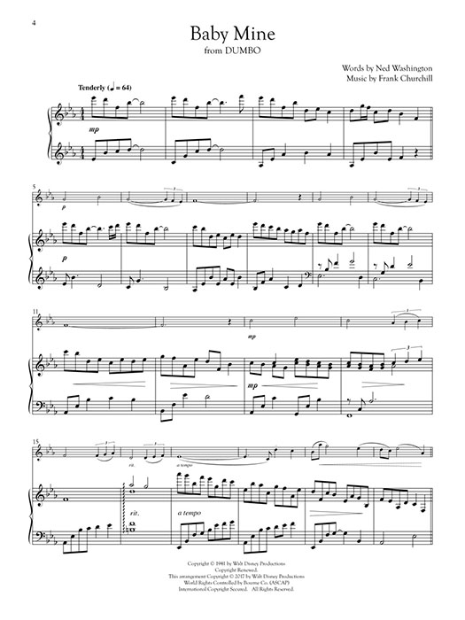 Disney Songs for Solo Violin & Piano