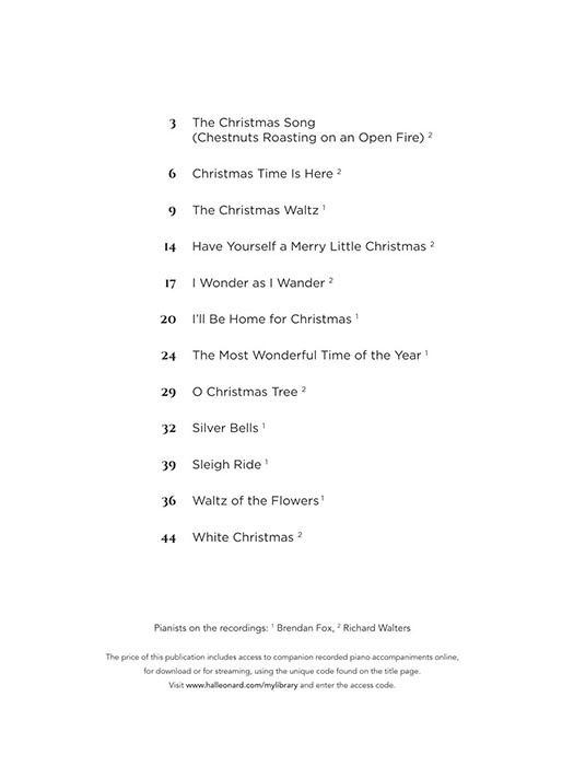 Christmas Songs for Classical Players Clarinet & Piano Christmas Songs for Classical Players Clarinet & Piano
