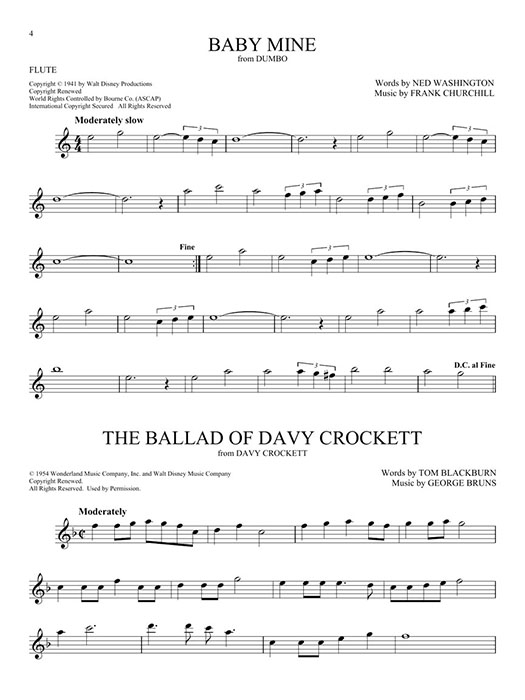 101 Disney Songs for Flute 101 Disney Songs for Flute