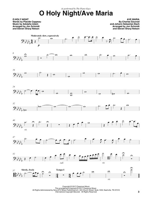 The Piano Guys Christmas Together Hal Leonard Cello Play-Along Volume 9