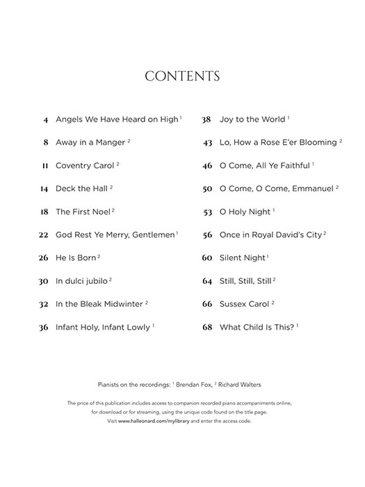 Favorite Christmas Carols for Classical Players Flute & Piano Favorite Christmas Carols for Classical Players Flute & Piano