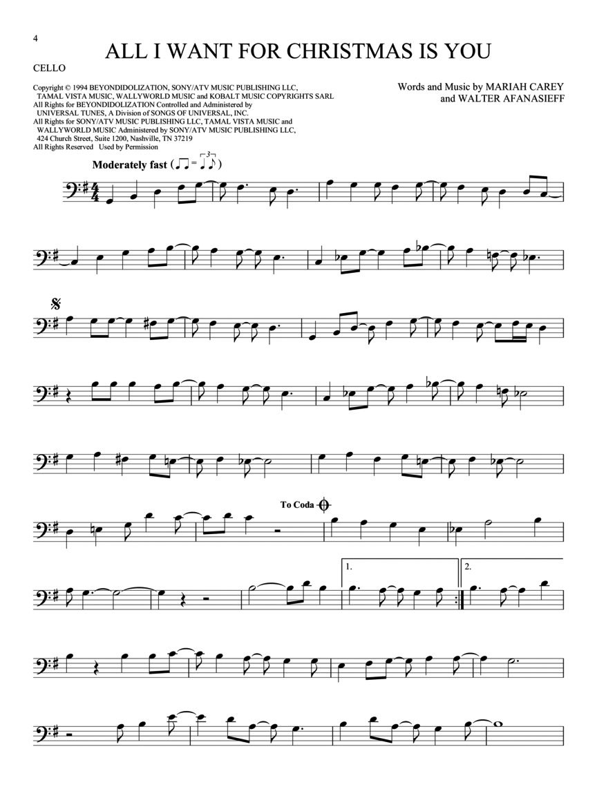 101 Christmas Songs for Cello 101 Christmas Songs for Cello