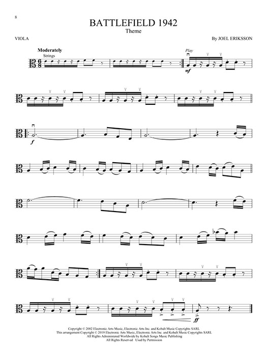 Video Game Music for Viola Hal Leonard Instrumental Play-Along