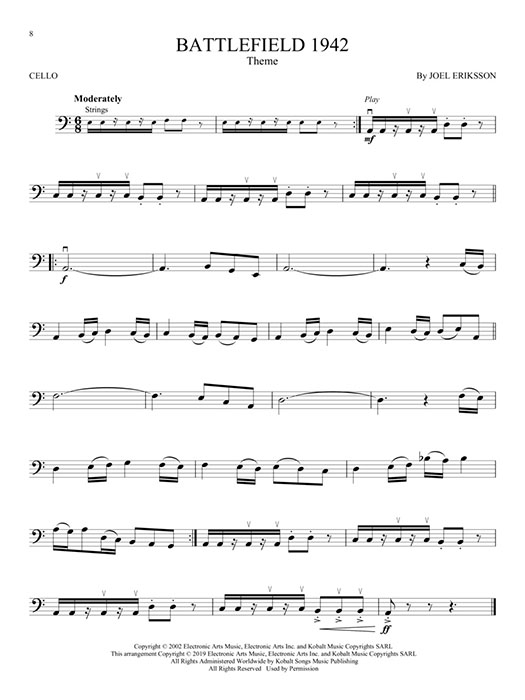 Video Game Music for Cello Hal Leonard Instrumental Play-Along