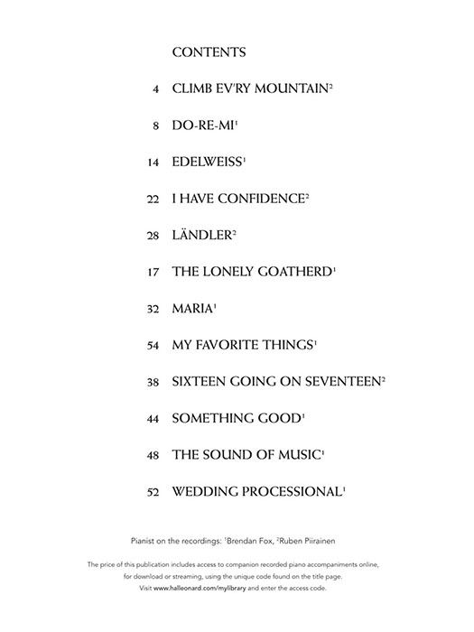 The Sound of Music for Classical Players Flute & Piano The Sound of Music for Classical Players Flute & Piano