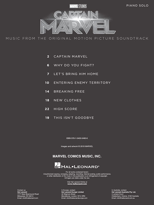 Captain Marvel Piano Solo