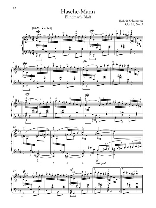 Schumann Scenes From Childhood (Kinderscenen) , Opus 15 for Piano