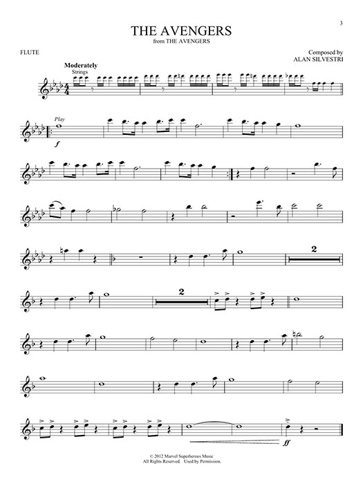 Superhero Themes for Flute