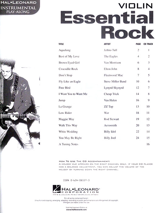 Essential Rock for Violin