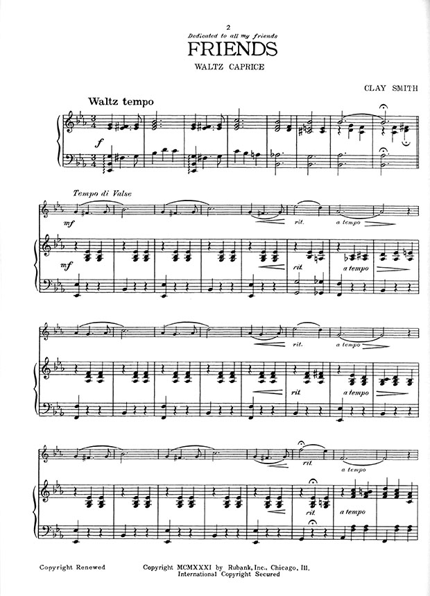 Rubank Soloist Folio for B♭ Cornet or Trumpet (Boritone) with Piano Accompaniment