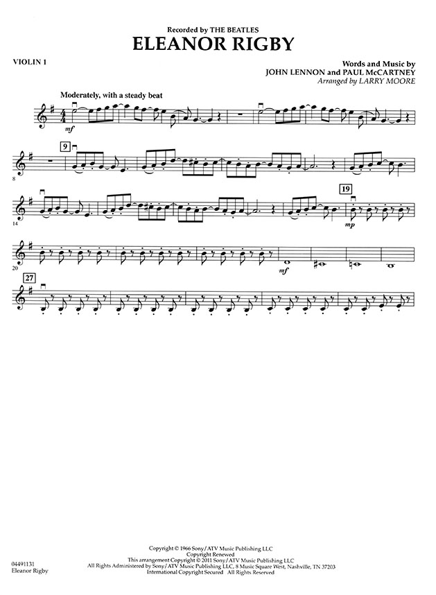 Pops【Eleanor Rigby】for String Quartets Pops【Eleanor Rigby】for String Quartets