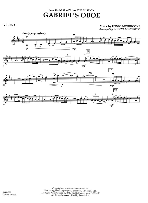 Pops【Gabriel's Oboe】for String Quartets Pops【Gabriel's Oboe】for String Quartets