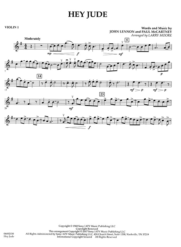 Pops【Hey Jude】for String Quartets Pops【Hey Jude】for String Quartets