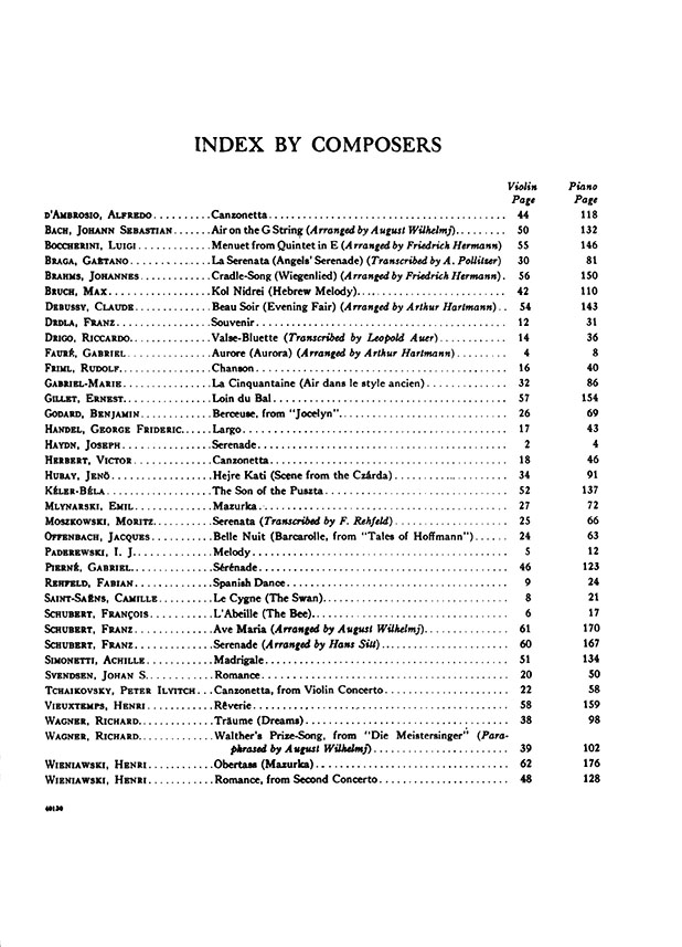 37 Violin Pieces You Like to Play with Piano Accompaniment