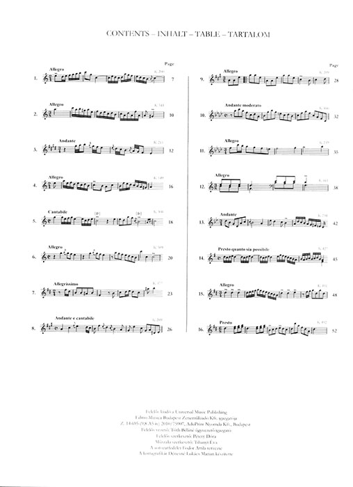 Domenico Scarlatti 16 Sonatas for Piano