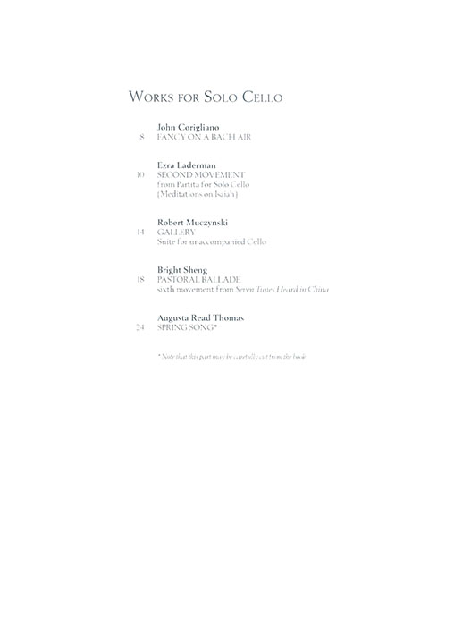 The G. Schirmer Cello Anthology 12 Works from the 20th Century