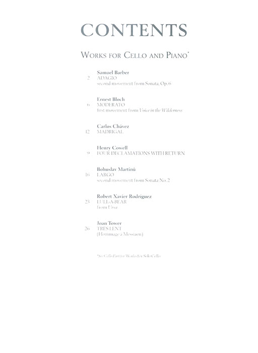 The G. Schirmer Cello Anthology 12 Works from the 20th Century