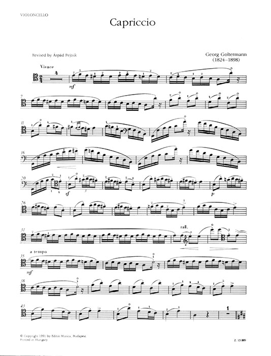 Goltermann Capriccio for Violonello and Piano