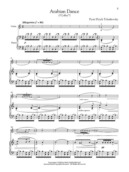 The Nutcracker for Classical Players Violin & Piano