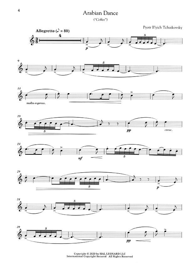 The Nutcracker for Classical Players Flute & Piano