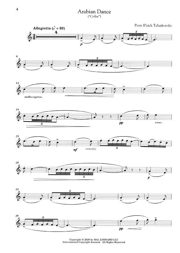 The Nutcracker for Classical Players Clarinet in B-flat & Piano