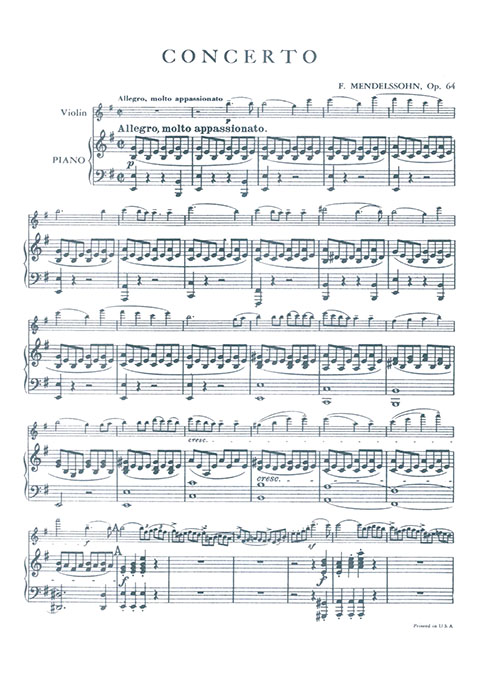 Mendelssohn Violin Concerto in e minor Opus 64 (Flesch)