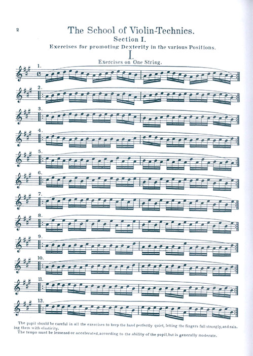 Schradieck School of Violin Technics Book One for Violin Schradieck School of Violin Technics Book One for Violin