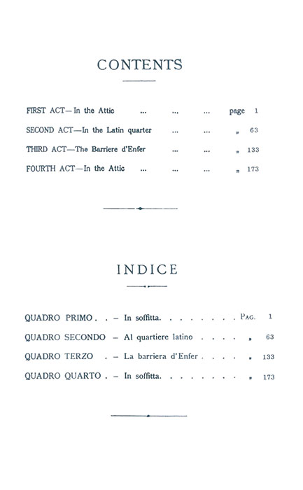 Puccini La Bohème Vocal Score Puccini La Bohème Vocal Score