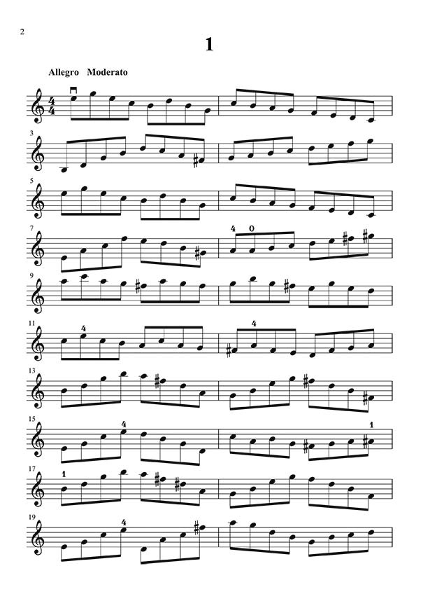 大譜版 凱薩練習曲 (上冊) (小提琴)