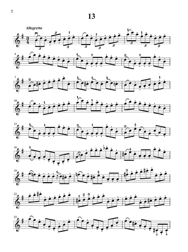 大譜版 凱薩練習曲 (中冊) (小提琴)